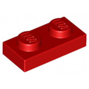 Plaat 1x2 Red